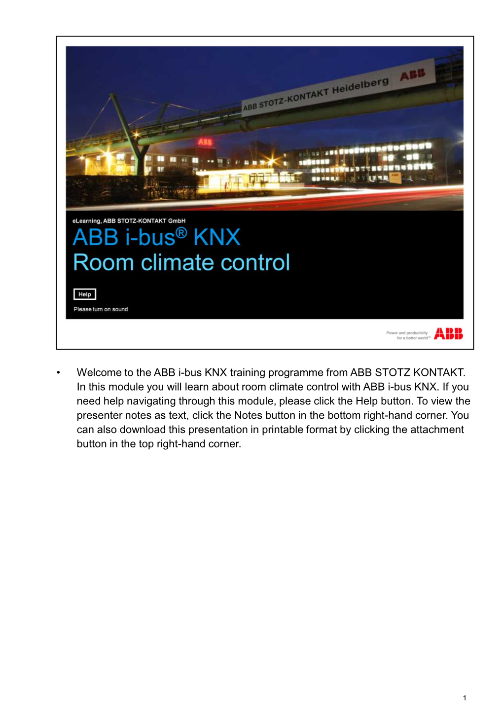 ABB I-Bus KNX Raumklimatisierung