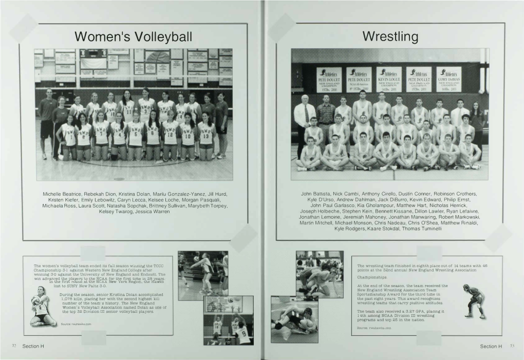 Women's Volleyball Wrestling