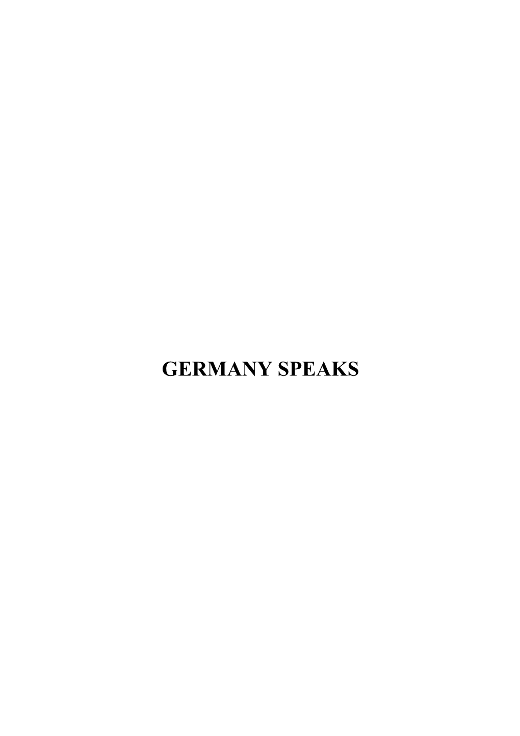 Germany Speaks.Pdf
