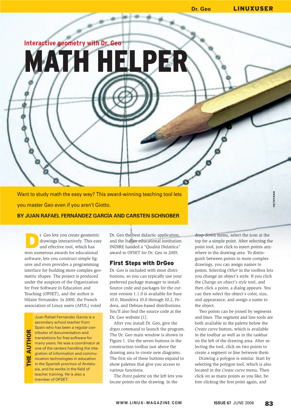 Interactive Geometry with Dr. Geo MATH HELPER