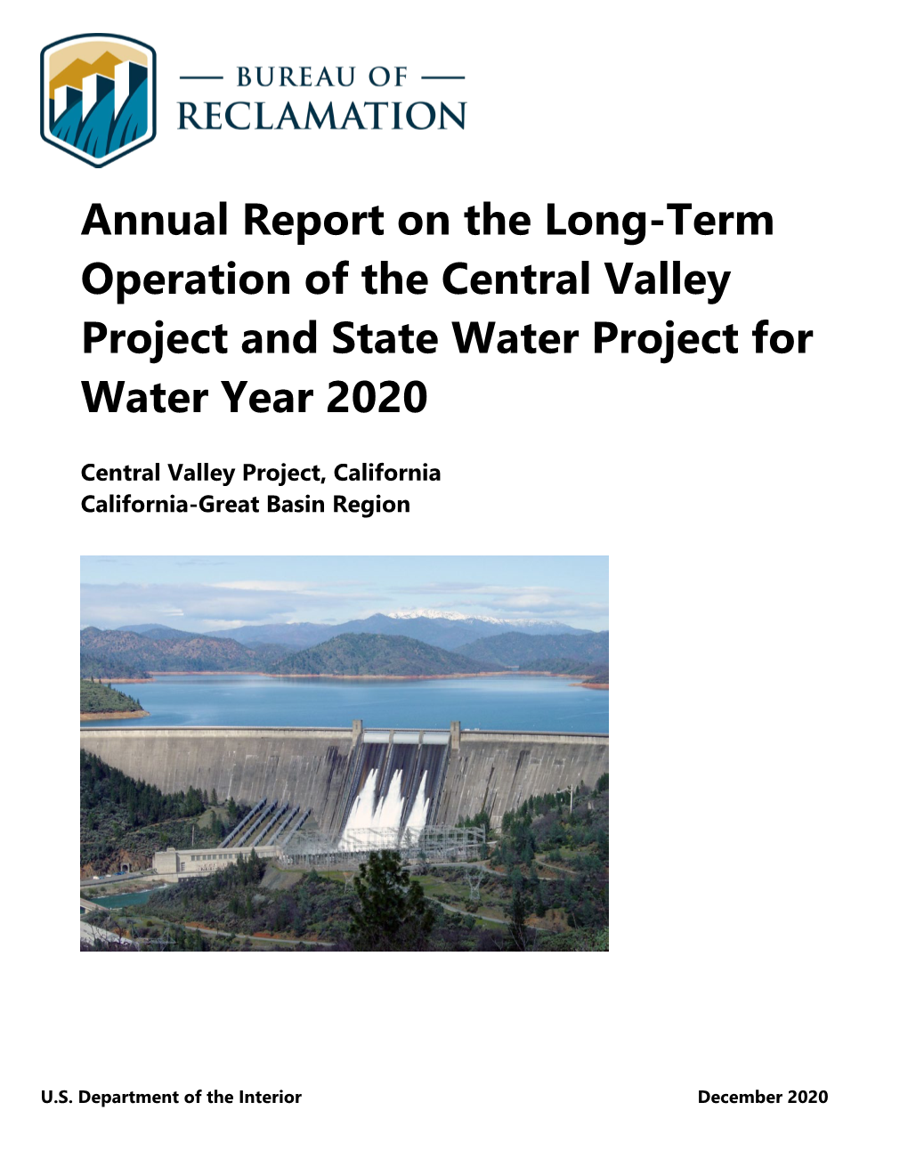 Annual Report on the Long-Term Operation of the Central Valley Project and State Water Project for Water Year 2020