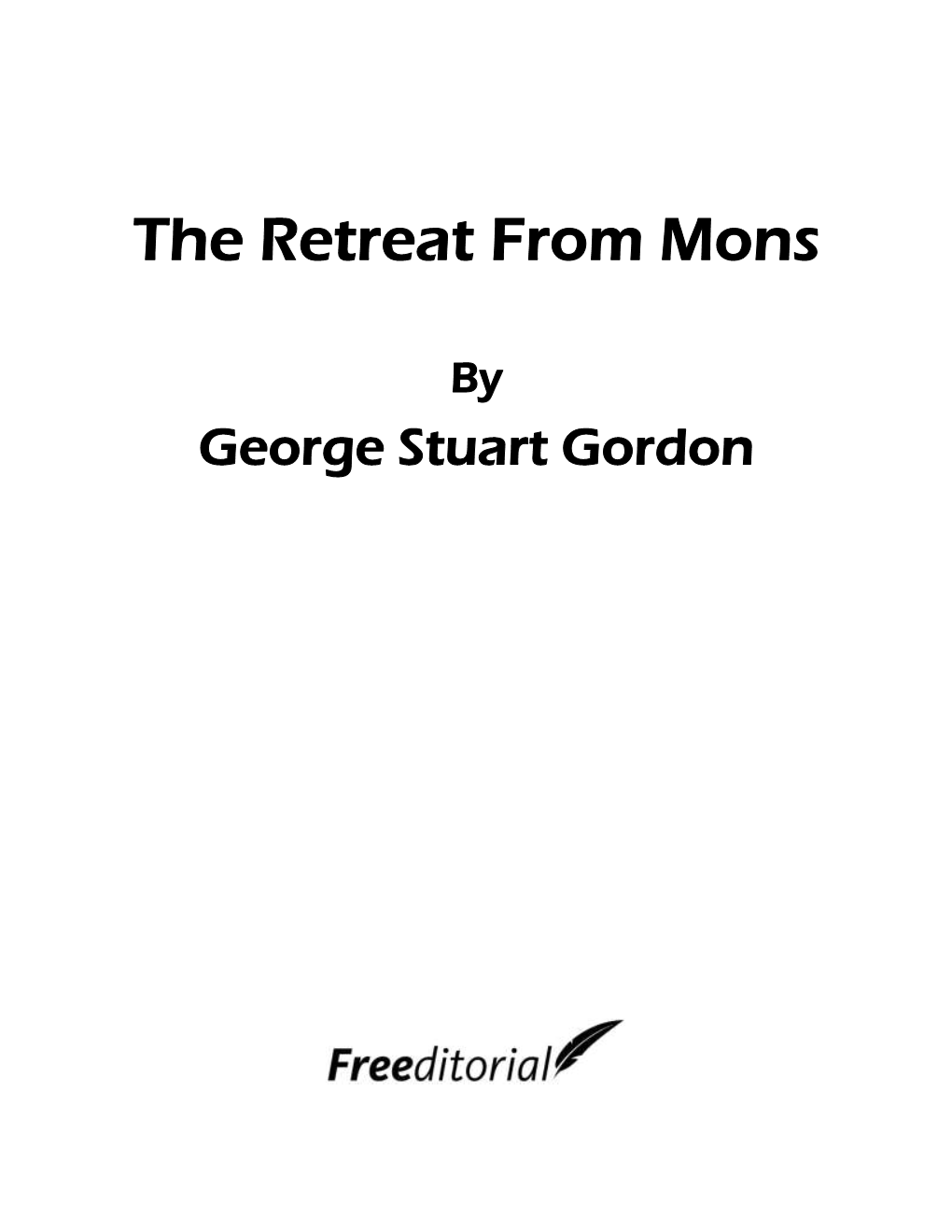 The Retreat from Mons