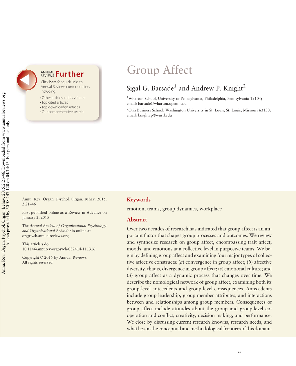 Group Affect