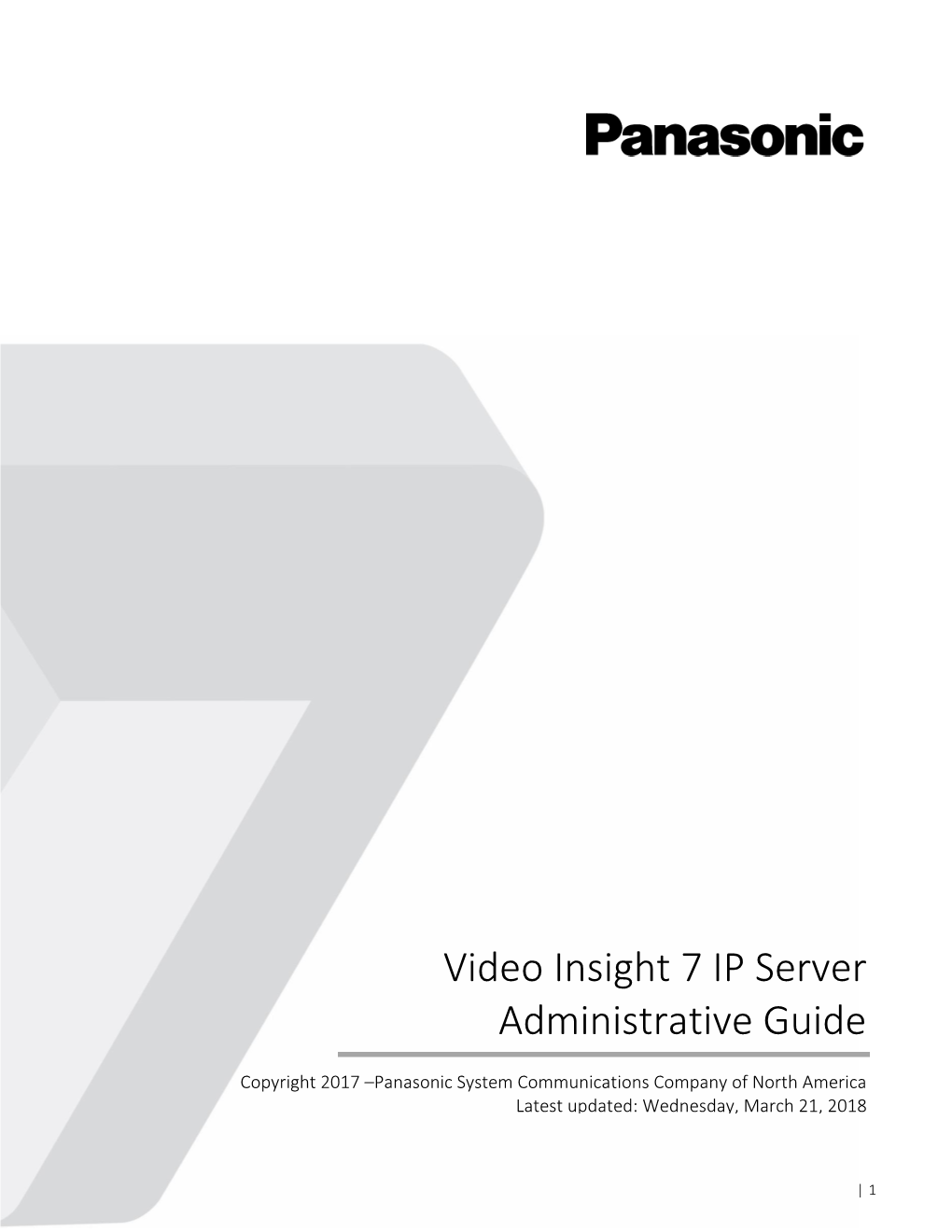 Video Insight 7 IP Server Administrative Guide