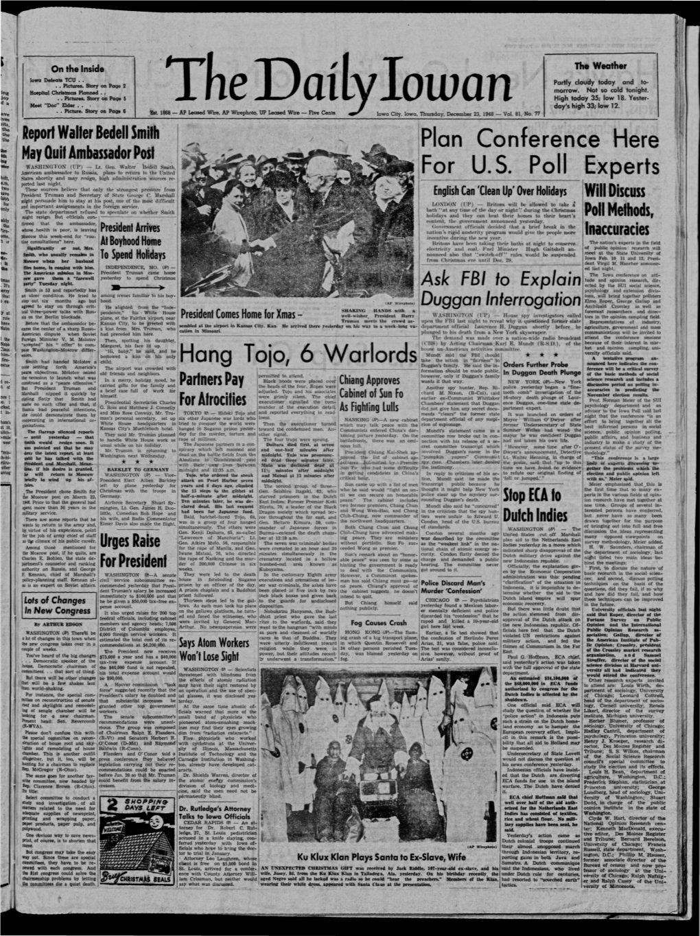 (Iowa City, Iowa), 1948-12-23