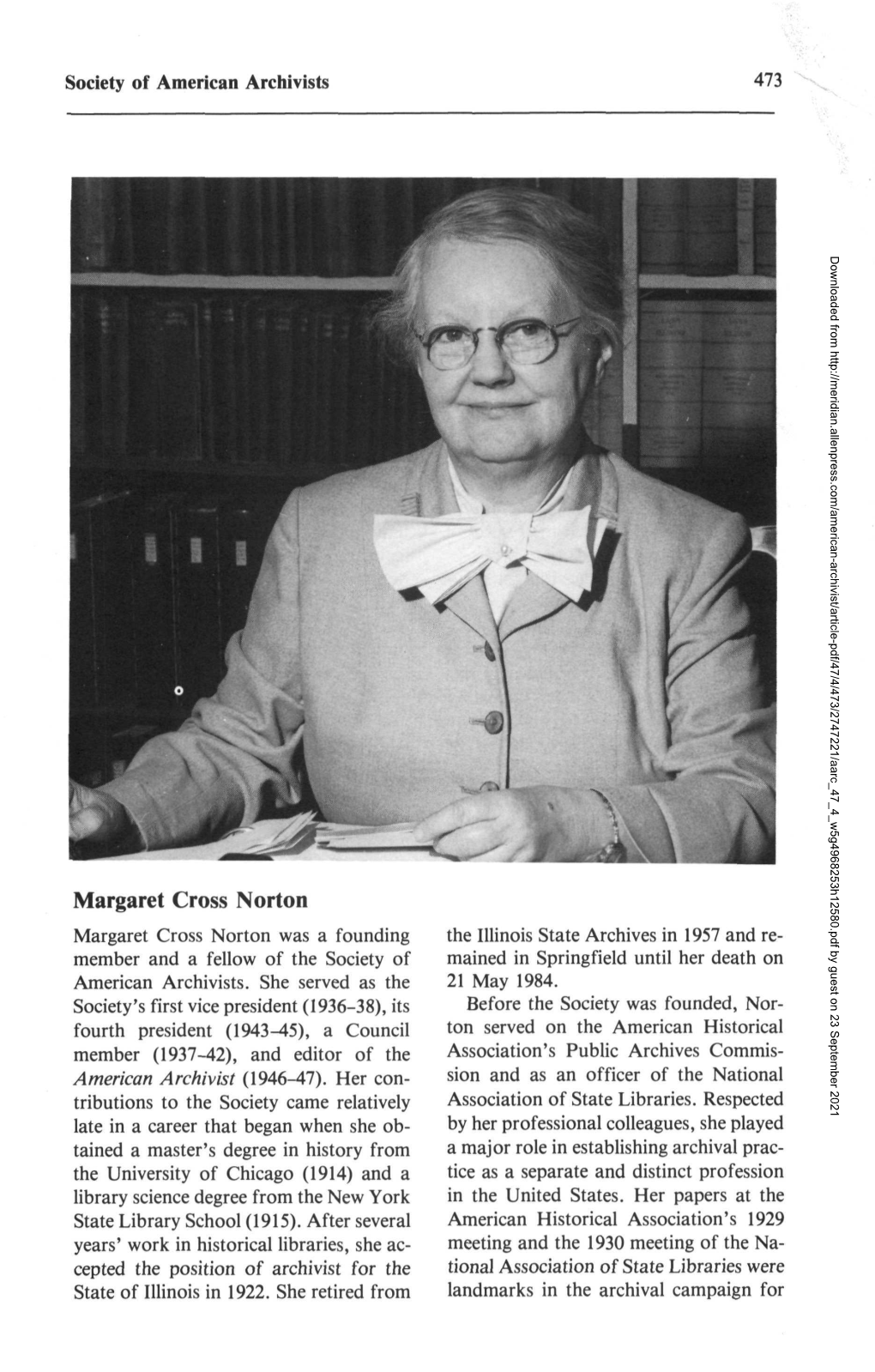 Margaret Cross Norton