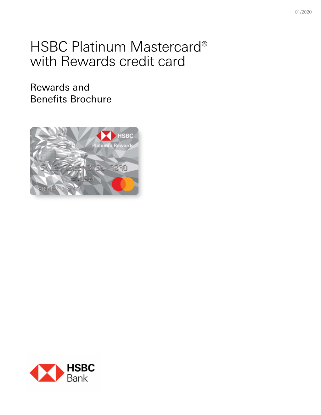 HSBC Platinum Mastercard® with Rewards Credit Card