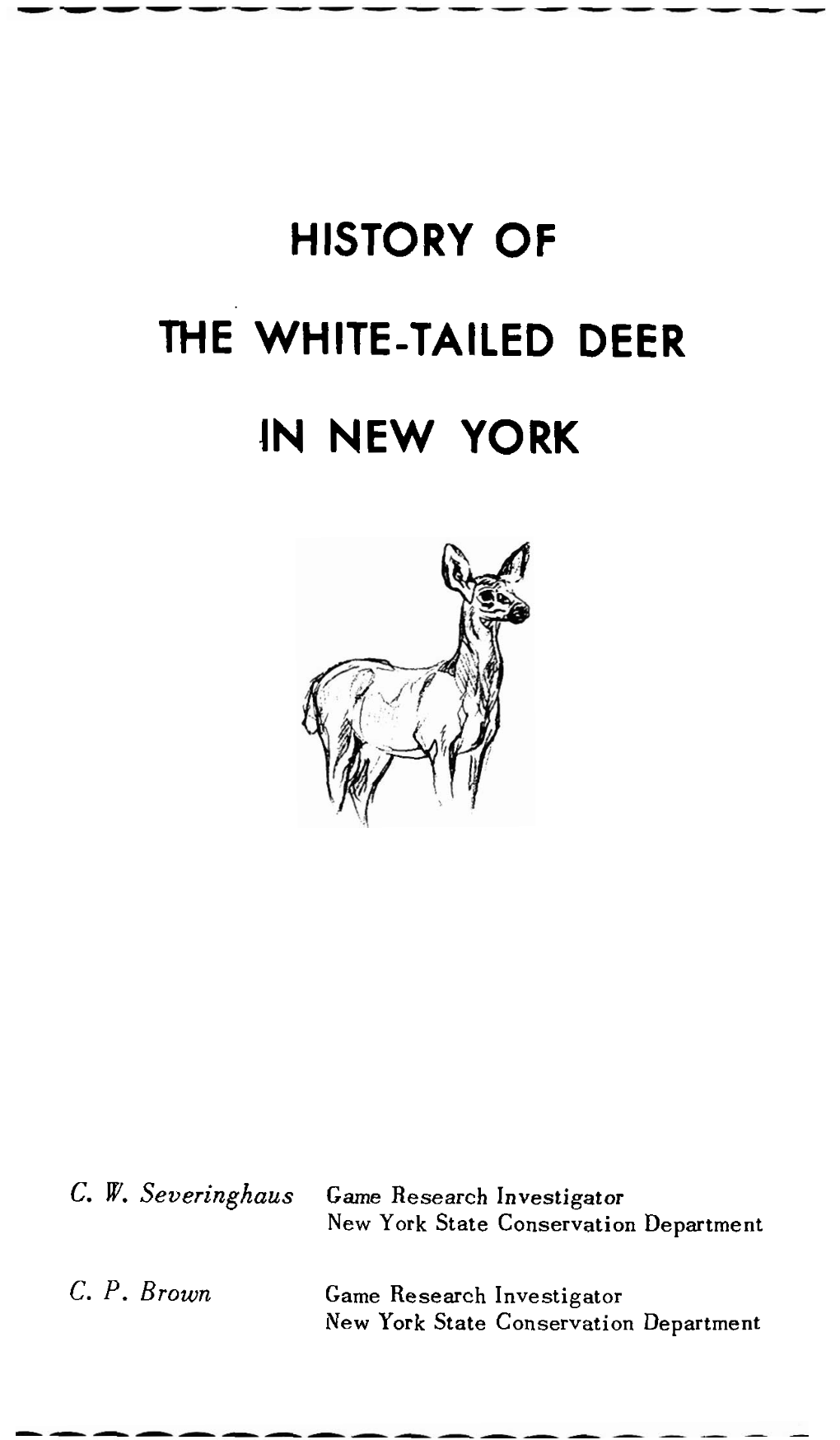 History of White-Tailed Deer in New York