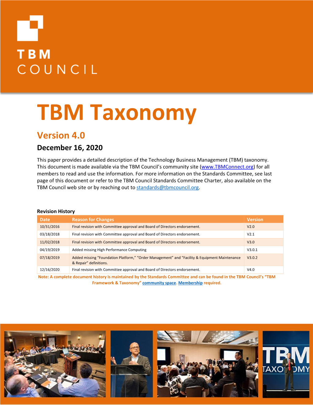 TBM Taxonomy
