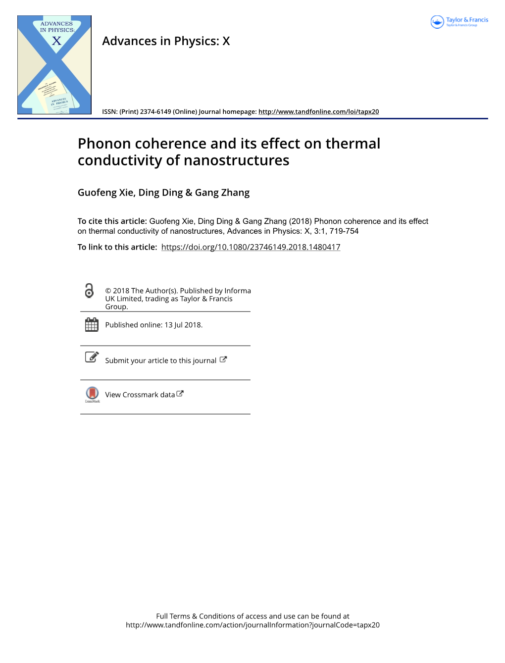 Phonon Coherence and Its Effect on Thermal Conductivity of Nanostructures