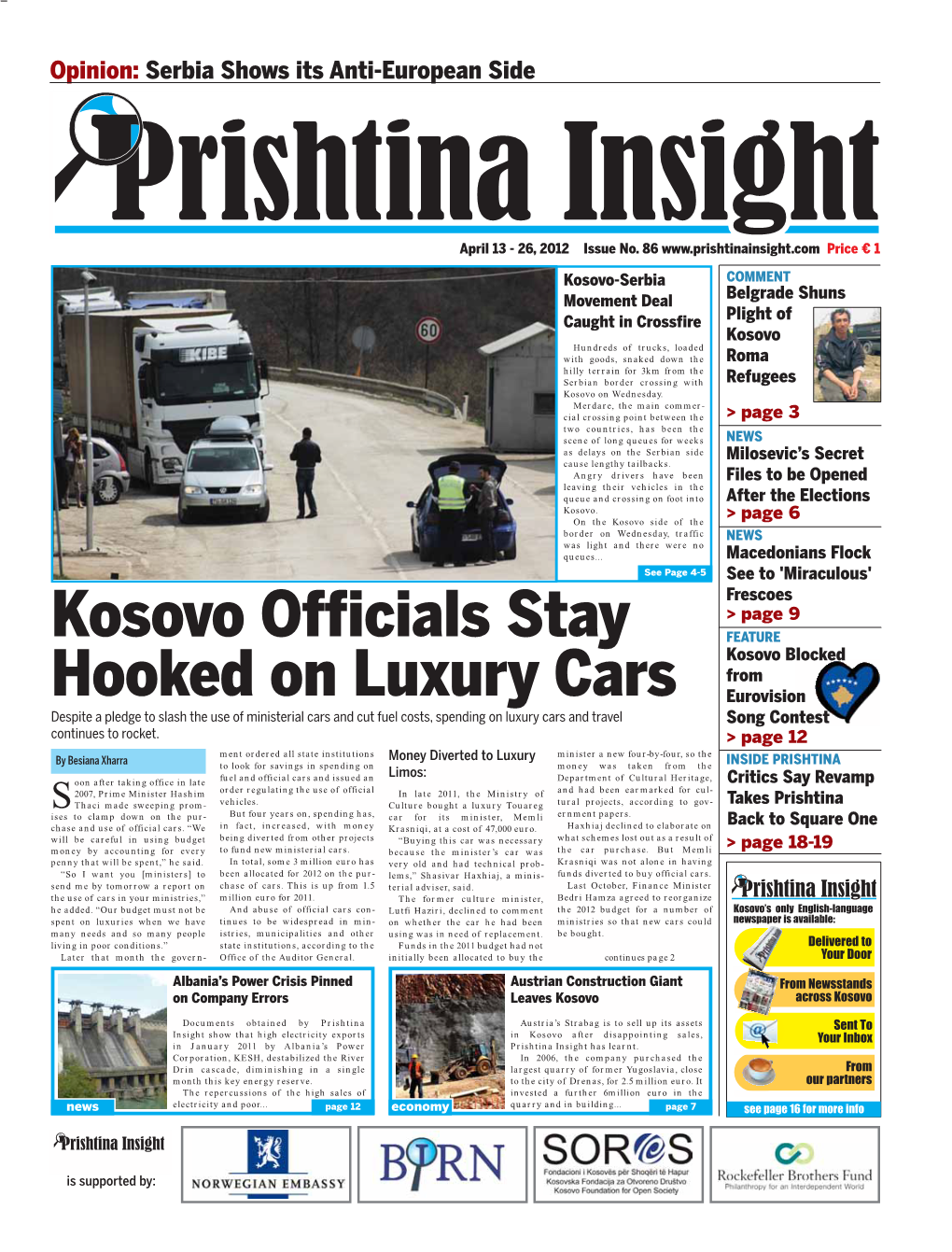 Kosovo Officials Stay Hooked on Luxury Cars from Page 1