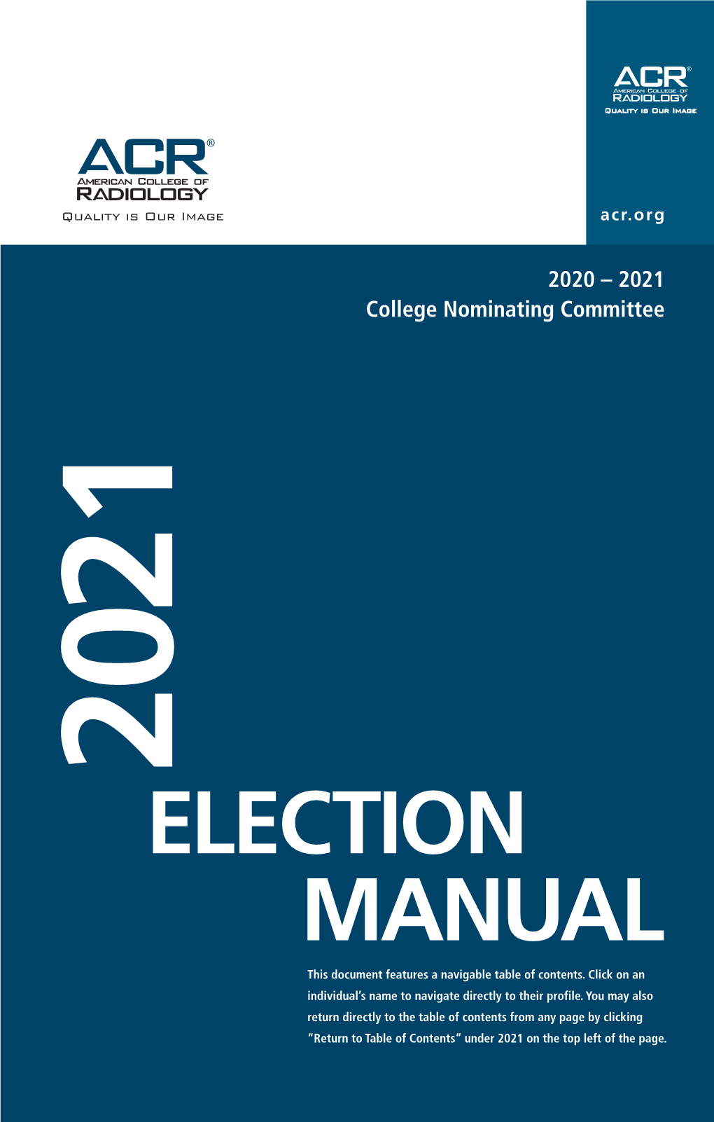 2021 Election Manual
