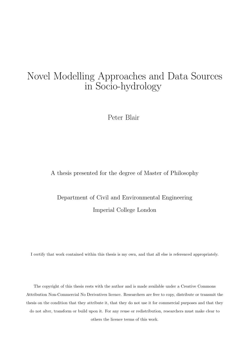 Novel Modelling Approaches and Data Sources in Socio-Hydrology