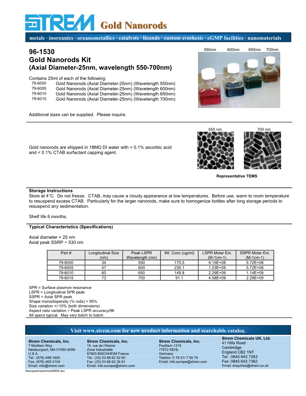 Gold Nanorods