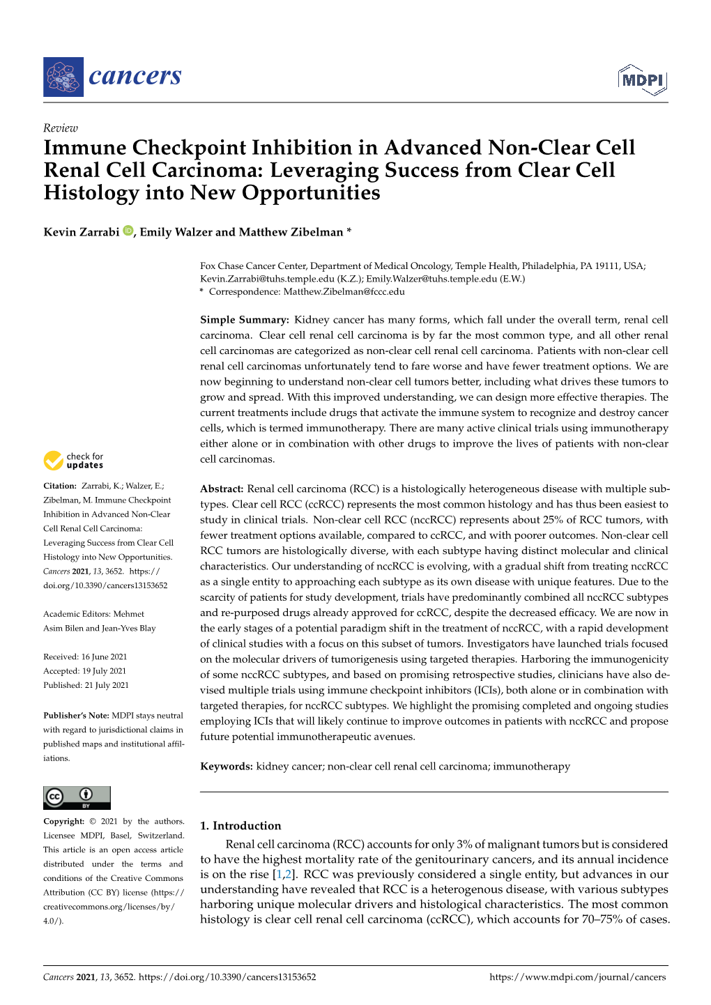 Immune Checkpoint Inhibition in Advanced Non-Clear Cell Renal Cell Carcinoma: Leveraging Success from Clear Cell Histology Into New Opportunities