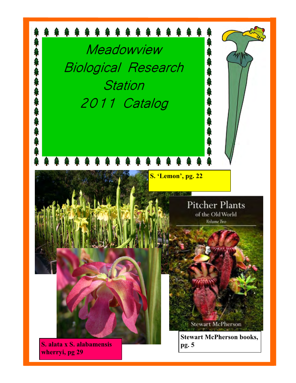 Meadowview Biological Research Station 2011 Catalog