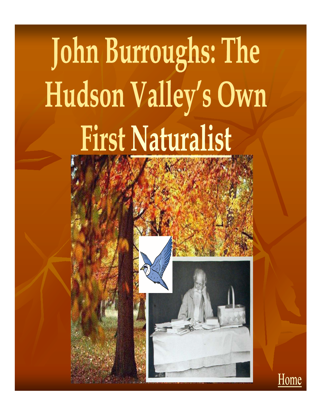 John Burroughs: the Hudson Valley’S Own Firs T Nntatura Litlist
