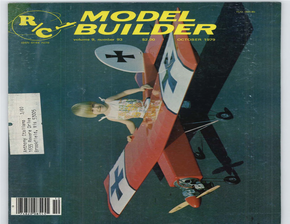 MODEL BUILDER OCTOBER 1979 35 INSTRUCTOR Conducted by DAVE BROWN 8534 Huddlmton Dr