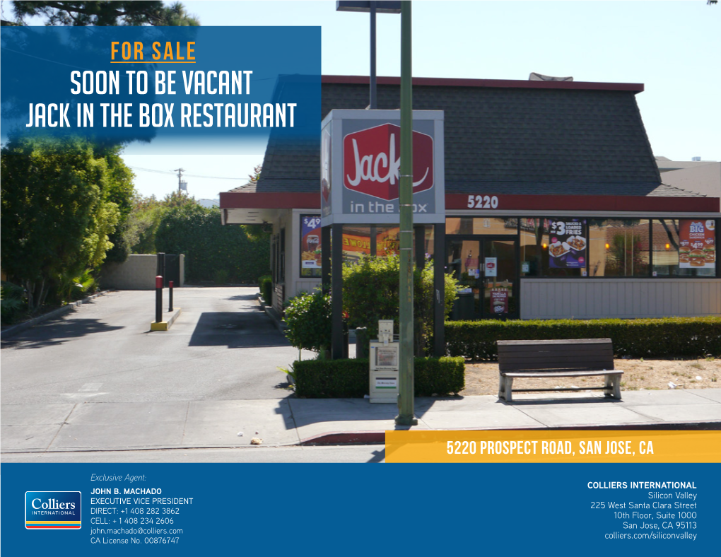 Soon to Be Vacant Jack in the Box Restaurant