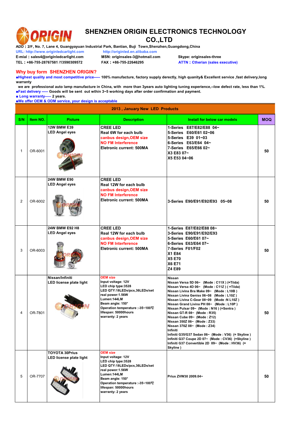 SHENZHEN ORIGIN ELECTRONICS TECHNOLOGY CO.,LTD ADD：2/F, No