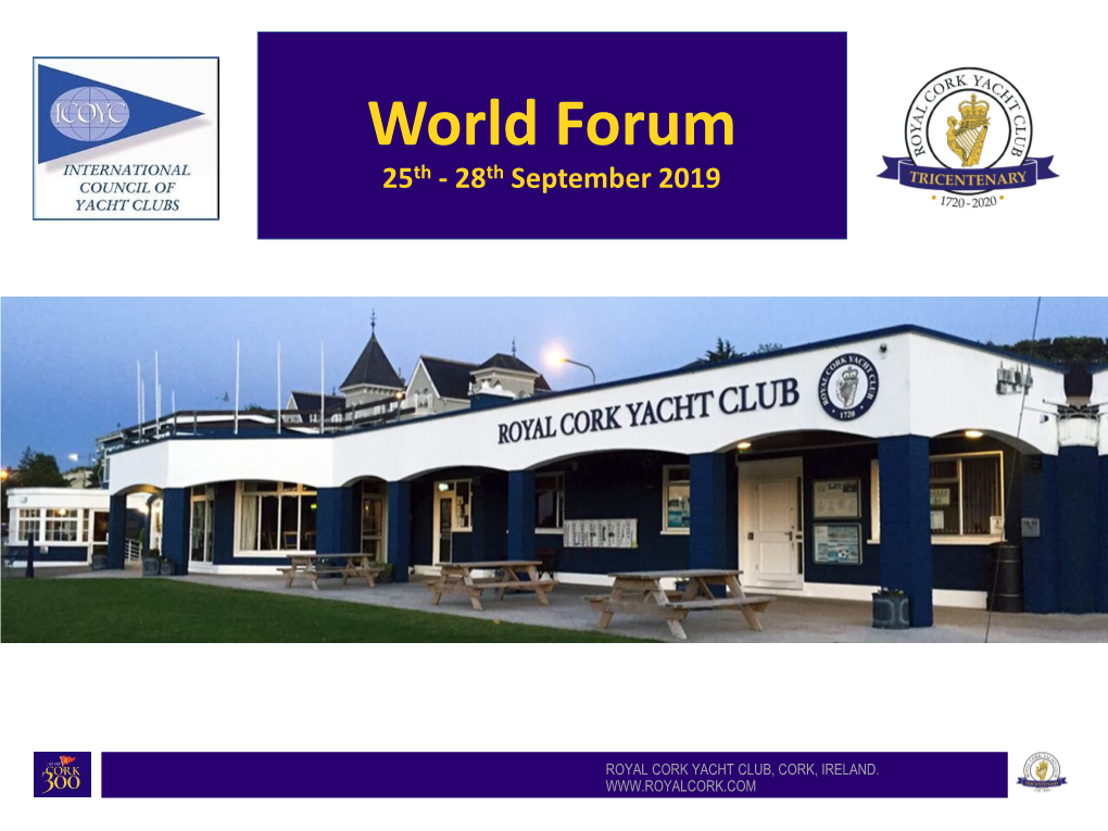 World Forum 25Th - 28Th September 2019