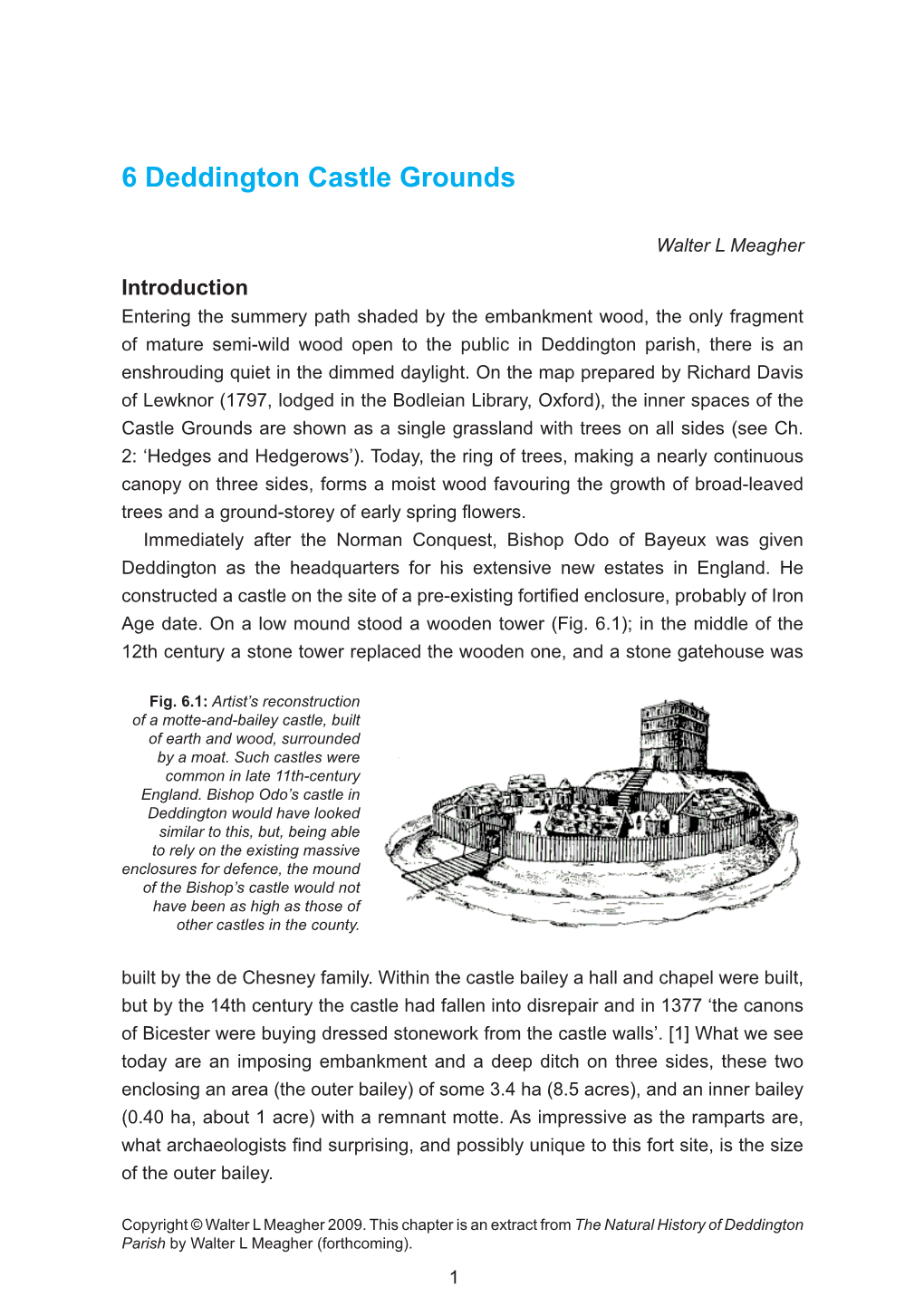 Chapter 6 Deddington Castle Grounds