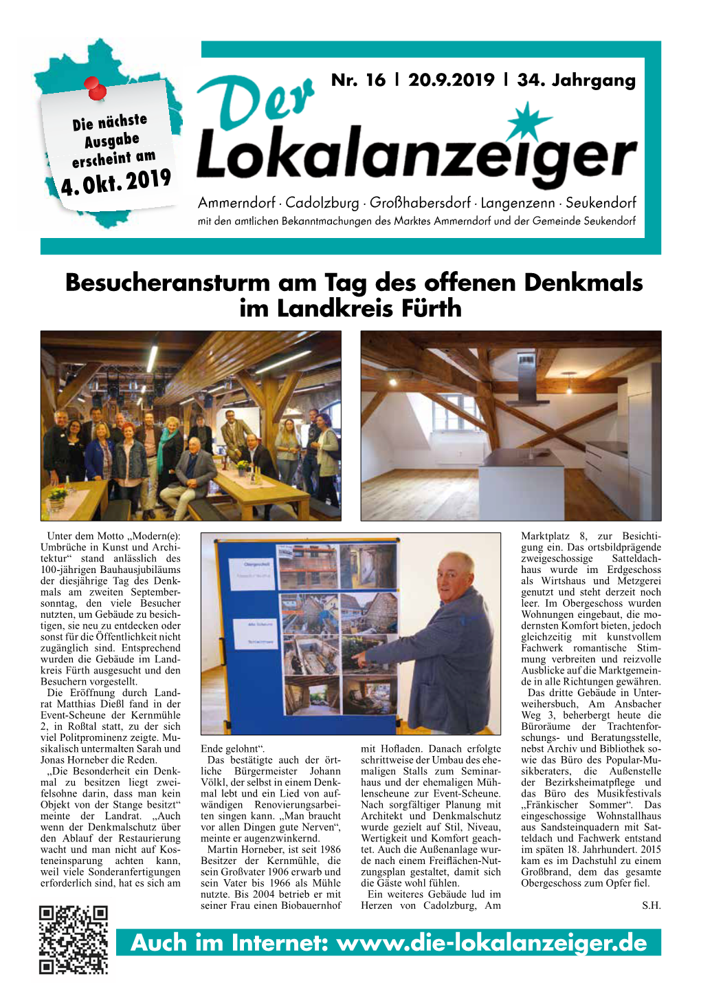 Besucheransturm Am Tag Des Offenen Denkmals Im Landkreis Fürth