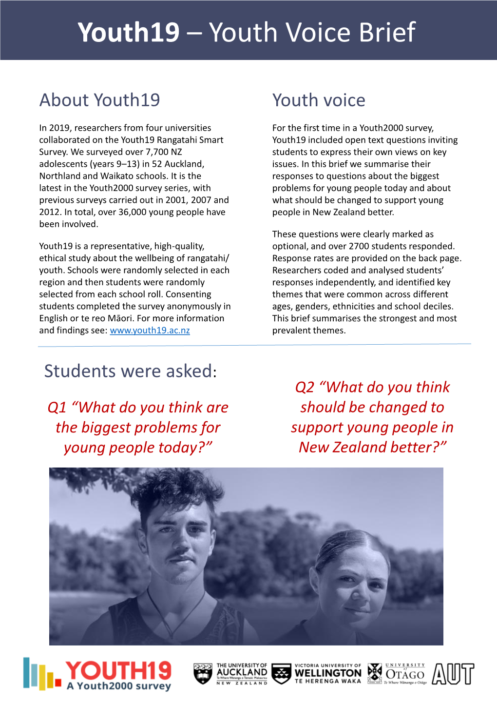 Youth19 – Youth Voice Brief