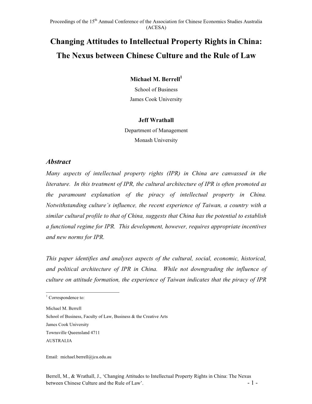 The Enforcement of Commercial Law in China