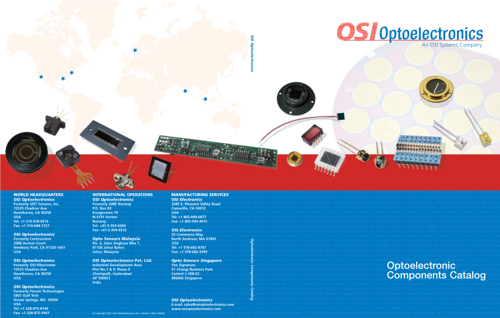 Optoelectronics /PTOELECTRONICS !N�/3)�3YSTEMS�#OMPANY