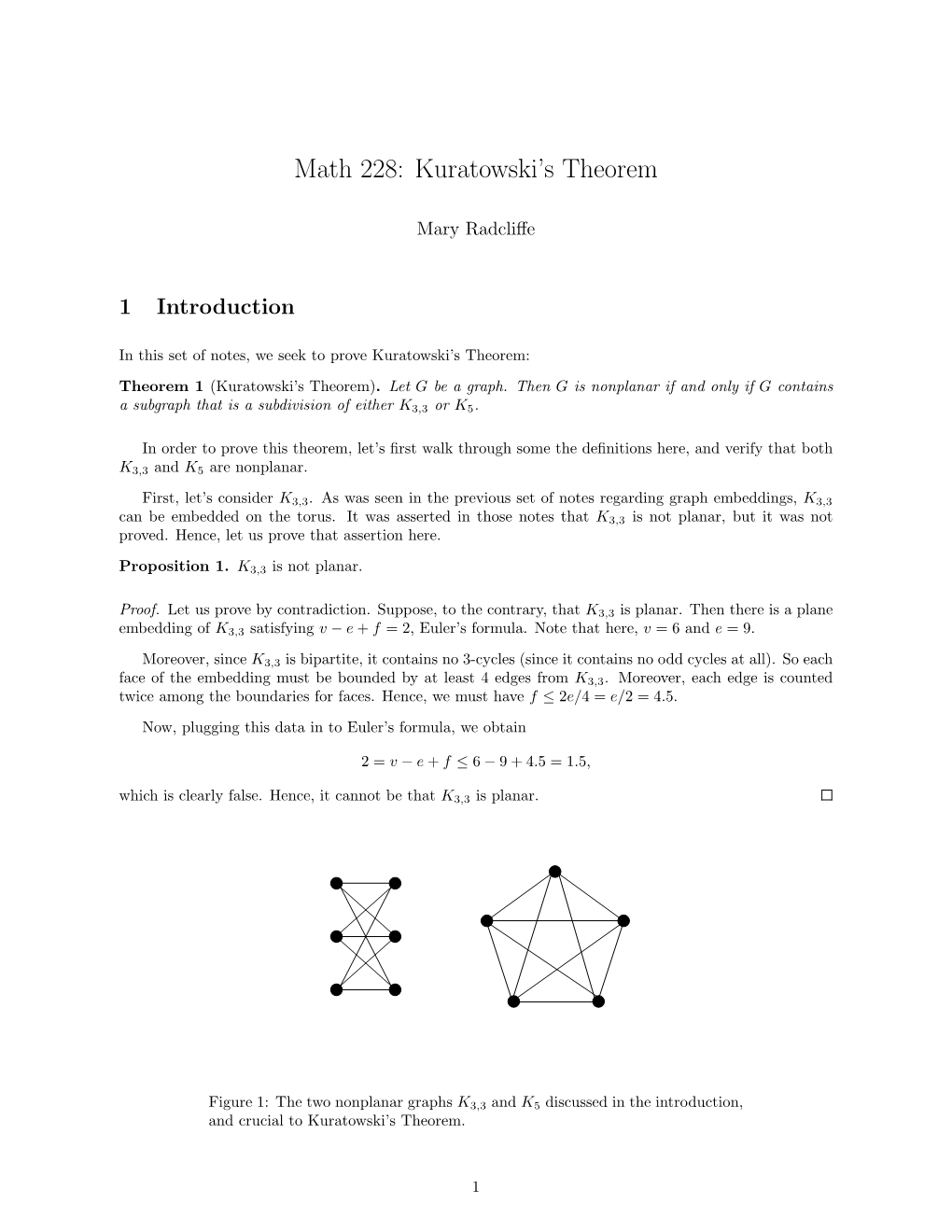 Kuratowski's Theorem