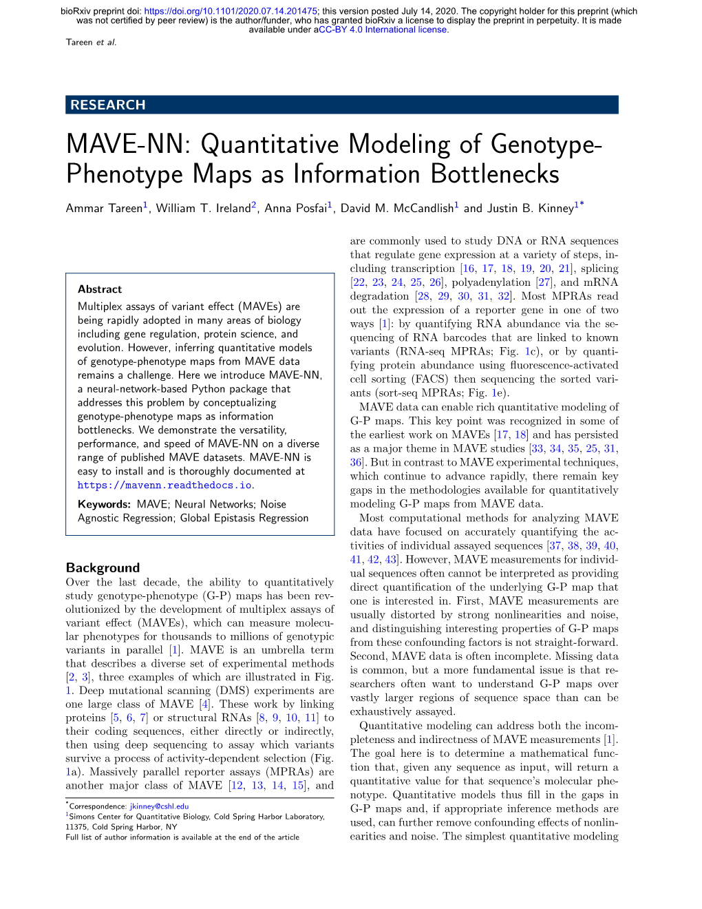 MAVE-NN: Quantitative Modeling of Genotype-Phenotype Maps As