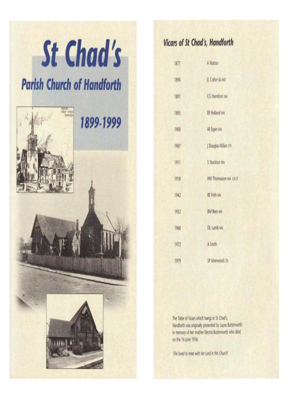 1899-1999 Booklet