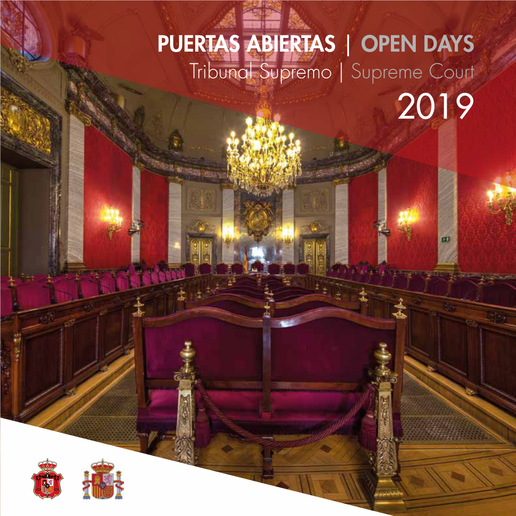 PUERTAS ABIERTAS | OPEN DAYS Tribunal Supremo | Supreme Court 2019