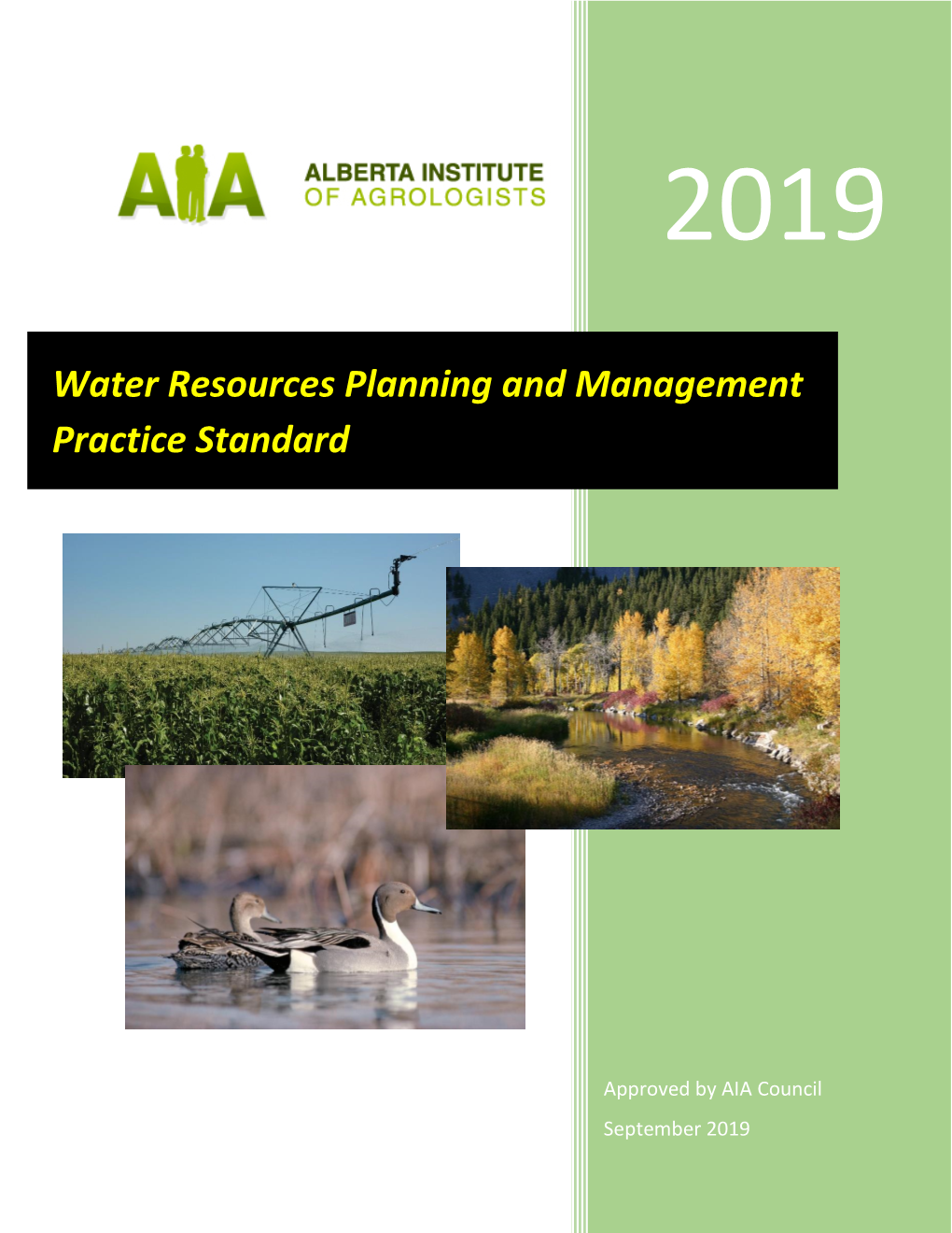 Water Resources Planning and Management Practice Standard