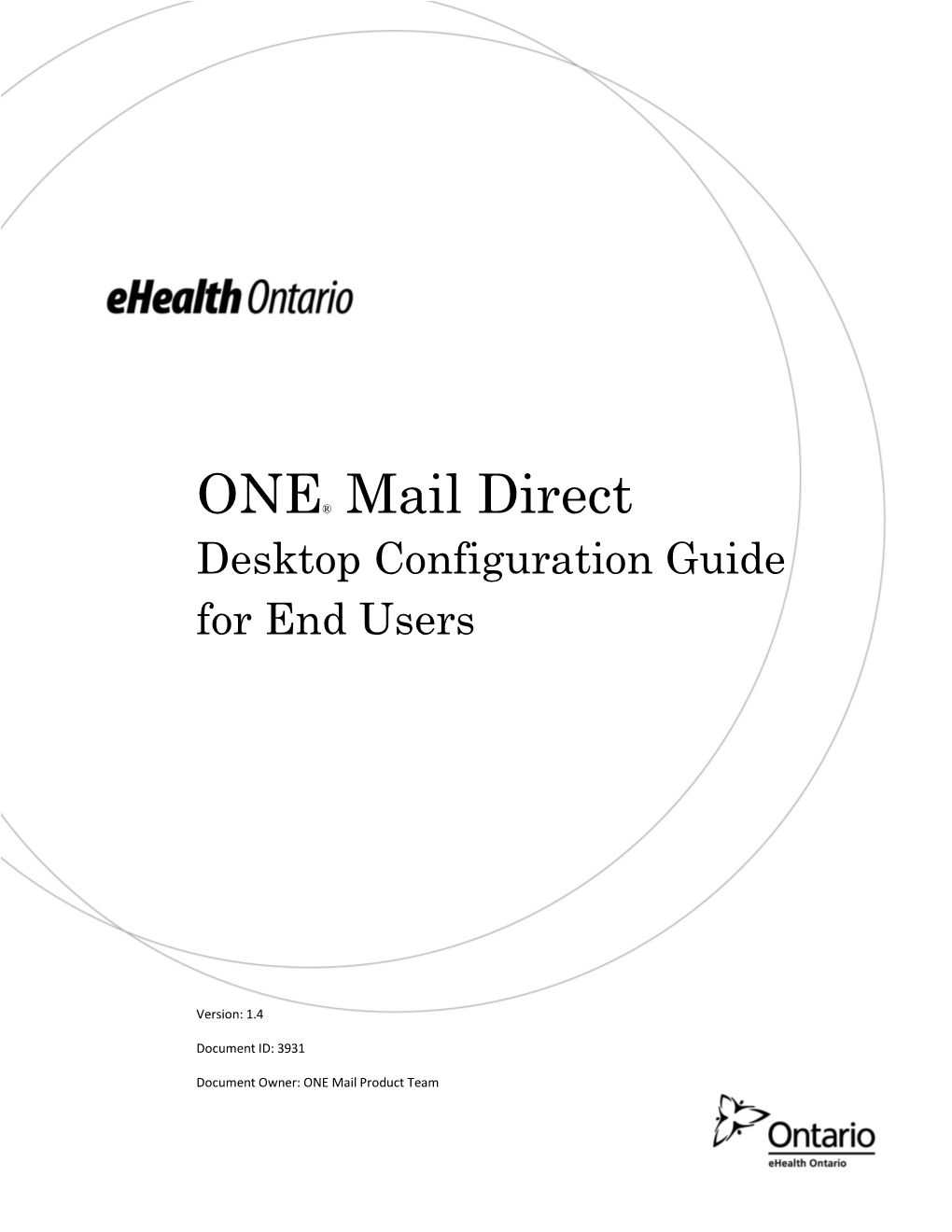 ONE® Mail Direct Desktop Configuration Guide for End Users