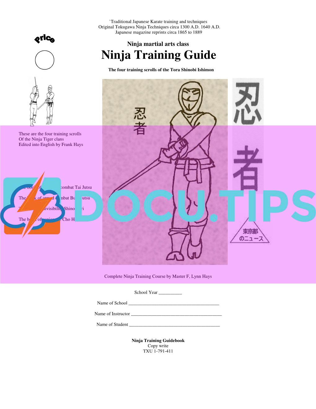 Ninja Training Guide