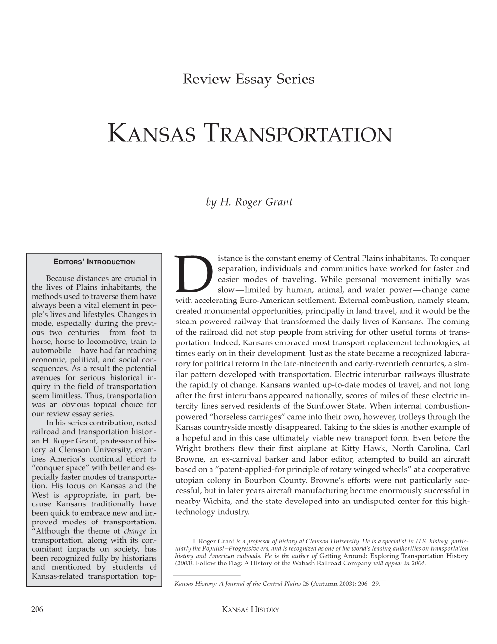 Kansas Transportation