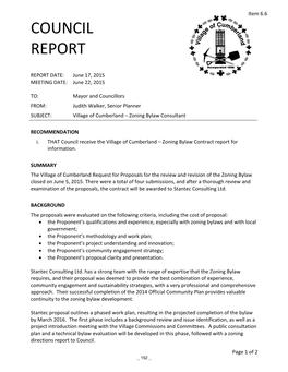 Council Report