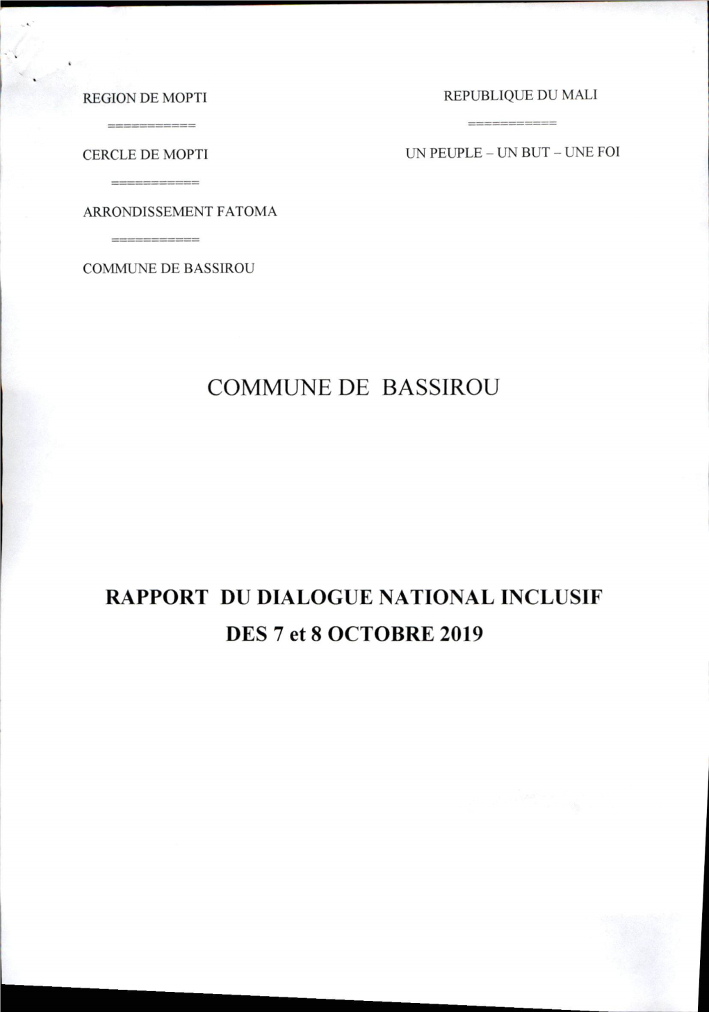 Commune De Bassirou