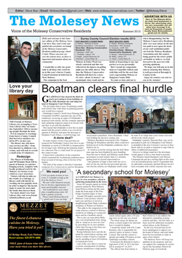 The Molesey News We Want Local Businesses to Thrive