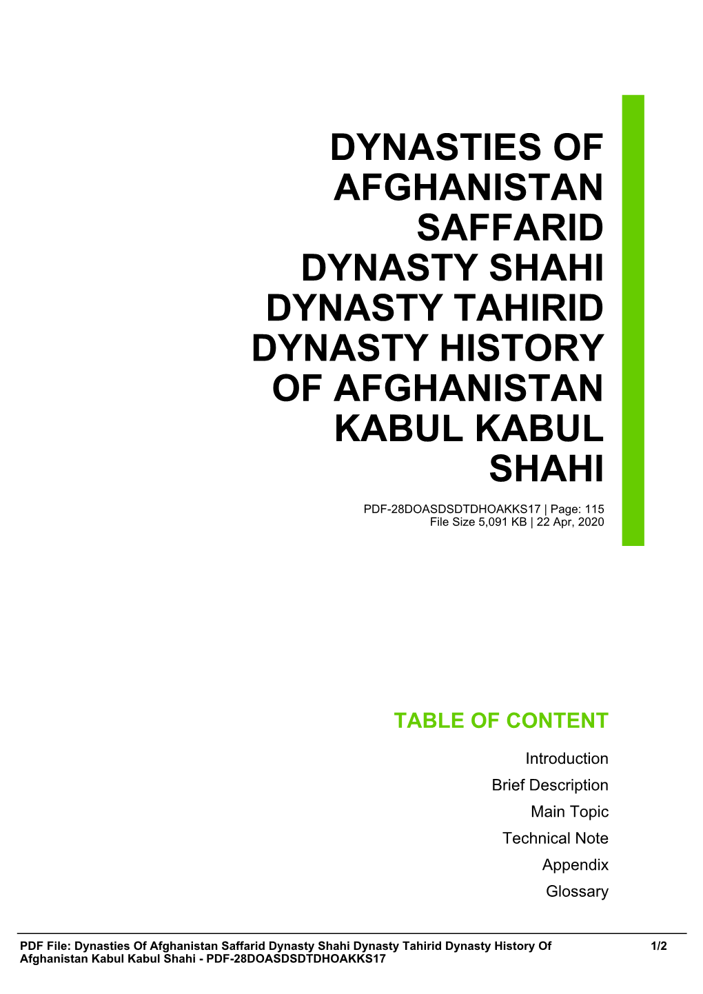 Dynasties of Afghanistan Saffarid Dynasty Shahi Dynasty Tahirid Dynasty History of Afghanistan Kabul Kabul Shahi
