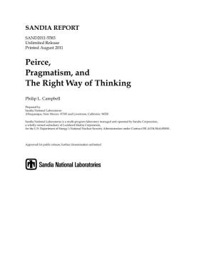 Peirce, Pragmatism, and the Right Way of Thinking