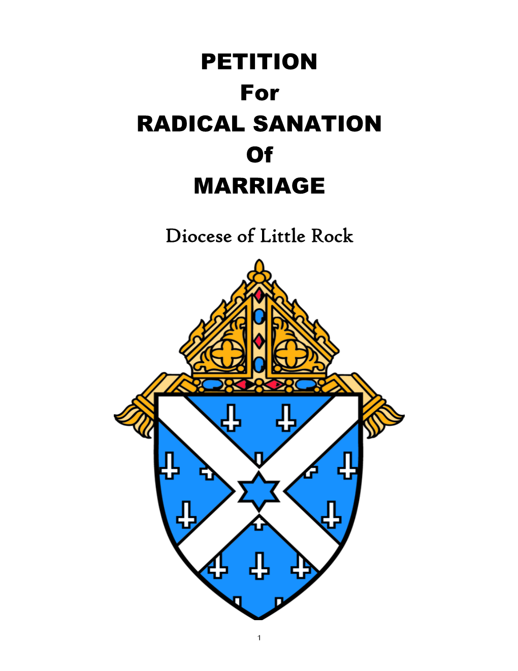 PETITION for RADICAL SANATION of MARRIAGE