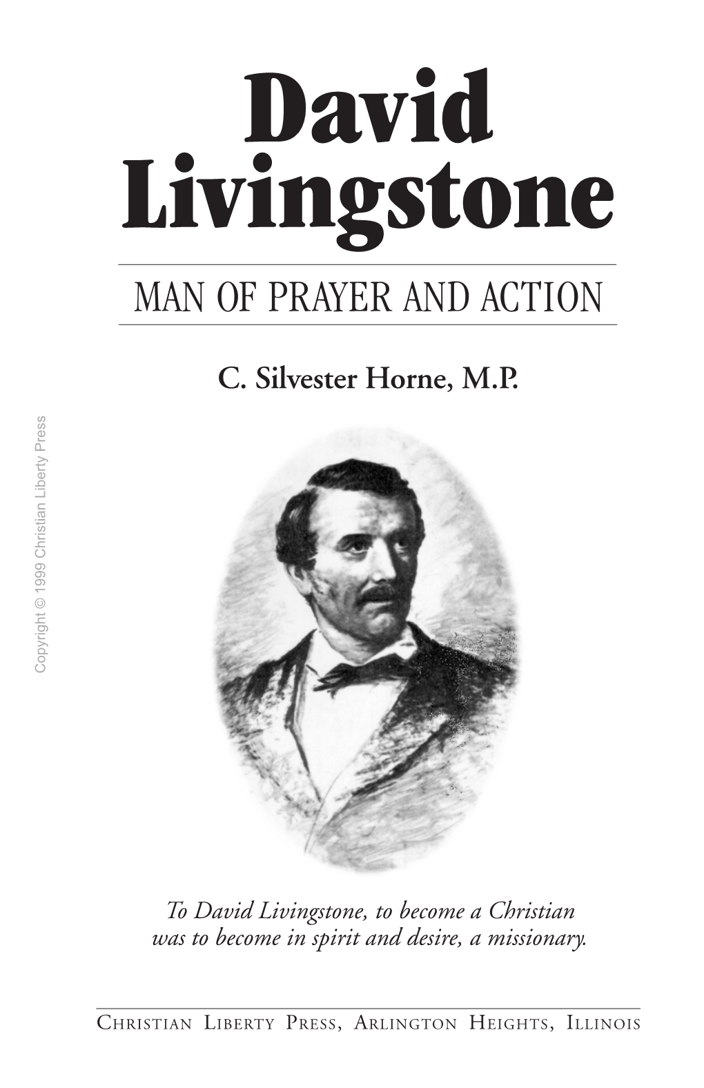 David Livingstone MAN of PRAYER and ACTION