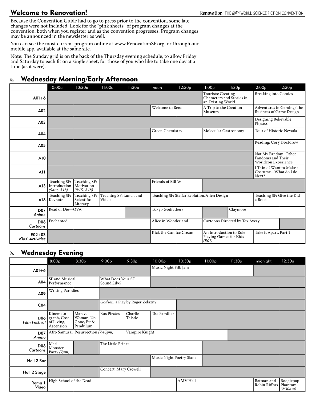 Program Grid