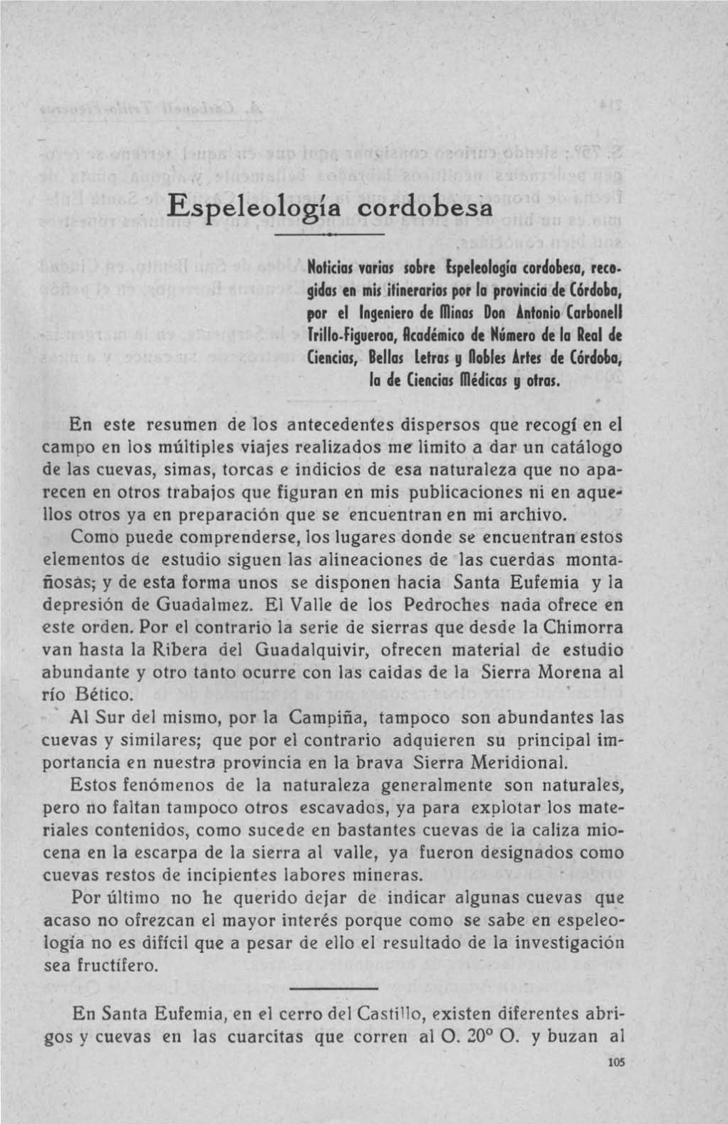 Espeleología Cordobesa