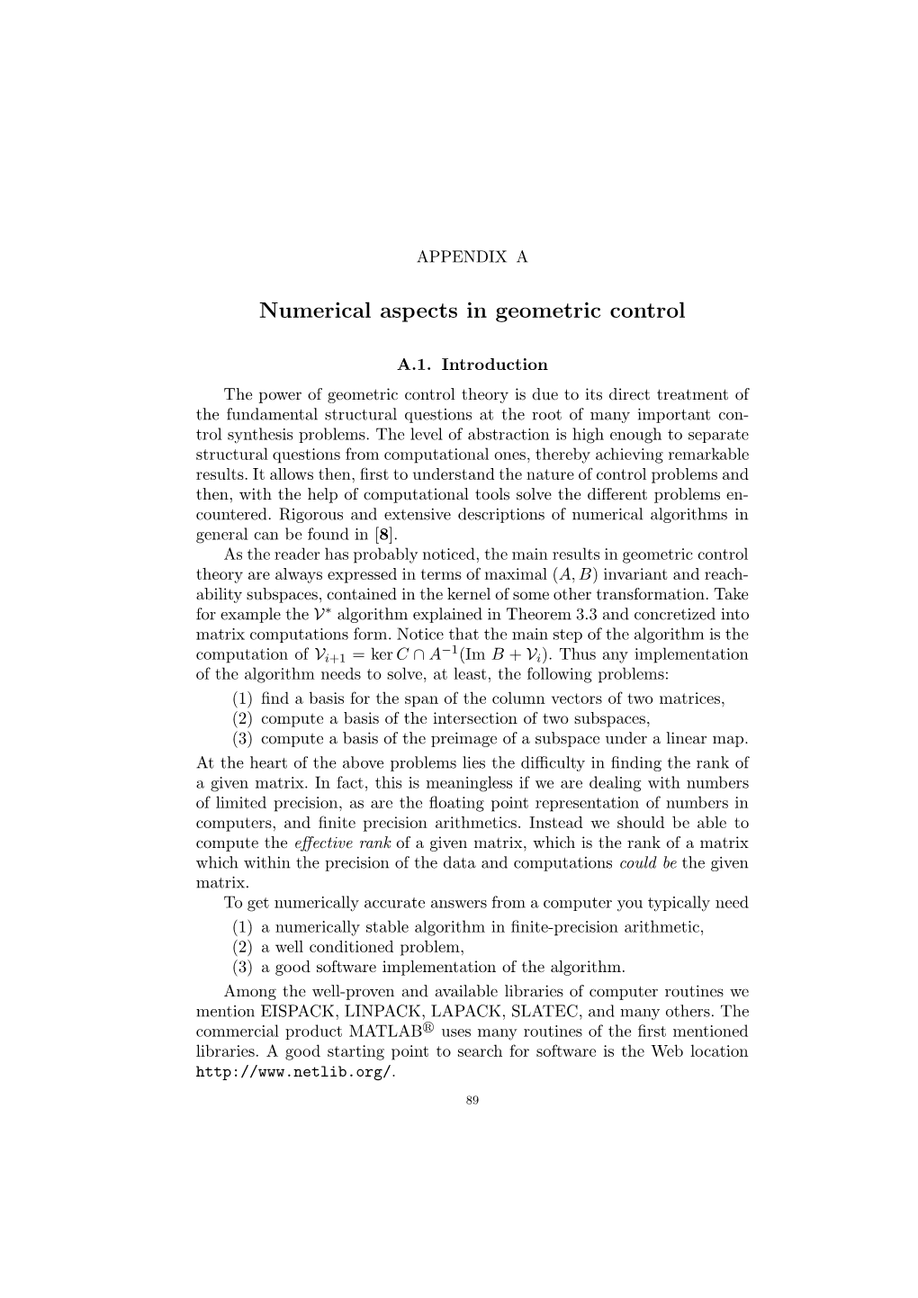 Numerical Aspects in Geometric Control