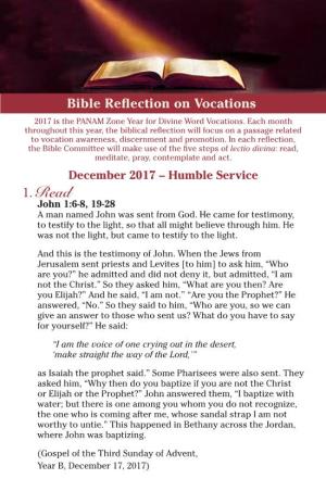 December Reflection: Humble Service