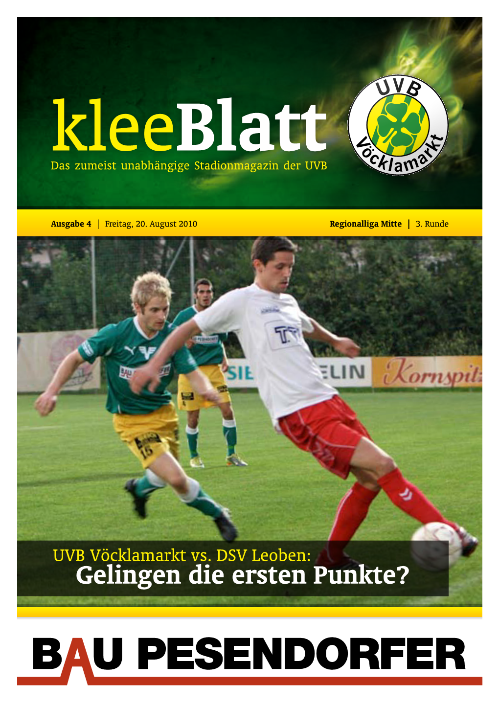 Kleeblatt Das Zumeist Unabhängige Stadionmagazin Der UVB